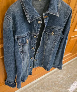 Chaqueta tejana azul