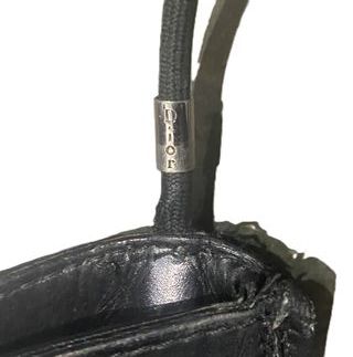 Bolso de piel perforada Dior Homme color negro
