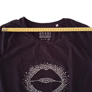 Camiseta Guess Negra Talla XL Pedrería