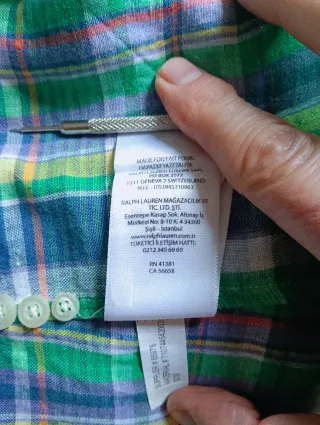 Camisa de Lino Polo Ralph Lauren talla LG