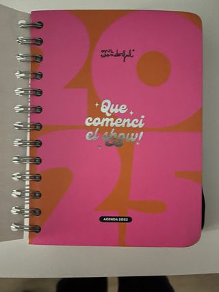 Agenda pequeña Mr Wonderful 2025 en catalan