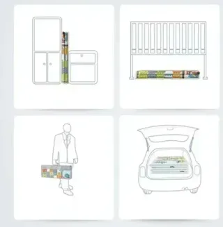 Alfombra infantil ciudad 200x180cm