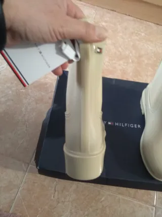 Botas de agua Tommy Hilfiger beige