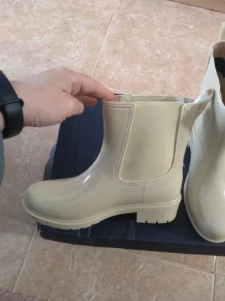 Botas de agua Tommy Hilfiger beige