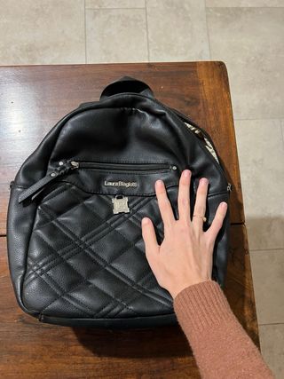 Zaino Laura Biagiotti nero trapuntato