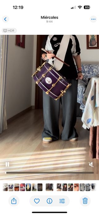 Tambor Tres Caídas Triana morado