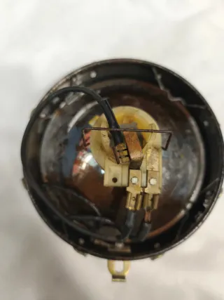 Faro antiguo con rejilla 130mm