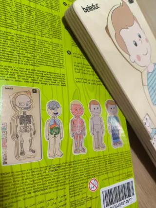 Puzzle Beleduc Cuerpo Humano Madera 28 Piezas