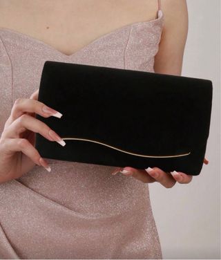 Bolso de fiesta negro grande