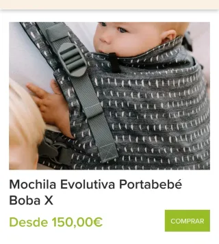 Mochila Portabebé Evolutiva Boba X