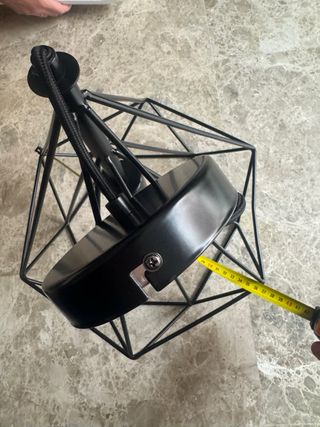 Lámpara de techo geométrica negra