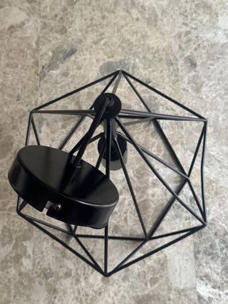 Lámpara de techo geométrica negra
