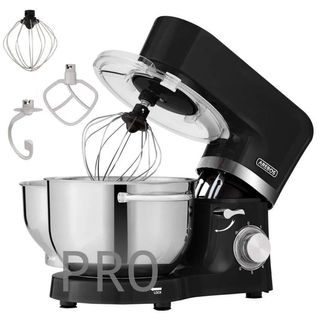 AREBOS Procesador de alimentos con 2 recipientes para mezclar