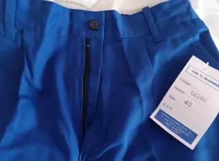 2 Pantalones de trabajo azules talla 40