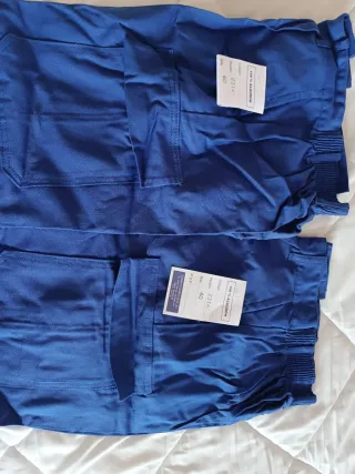 2 Pantalones de trabajo azules talla 40