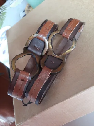 Stivaletti in pelle e cuoio marrone Tg 38