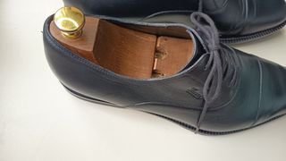 Scarpe Gucci Derby Pelle Blu Tg 42.5