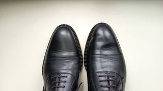 Scarpe Gucci Derby Pelle Blu Tg 42.5