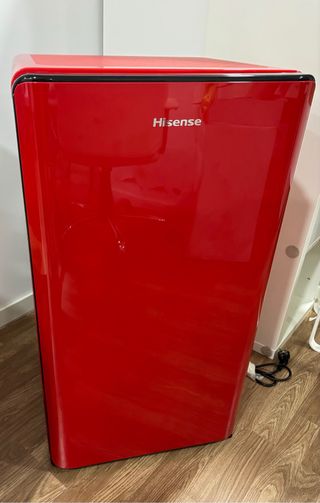 Nevera Hisense Roja Vintage