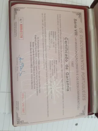 Descubrimientos Portugueses VIII 1997 Plata Proof