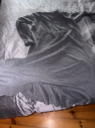 Vestido Zara Gris Midi