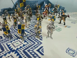 Lote 26 Caballeros Papo/Schleich 10cm