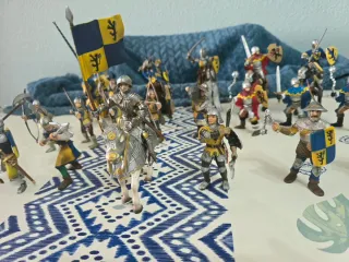 Lote 26 Caballeros Papo/Schleich 10cm