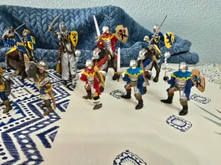 Lote 26 Caballeros Papo/Schleich 10cm