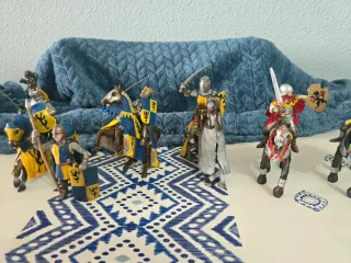 Lote 26 Caballeros Papo/Schleich 10cm