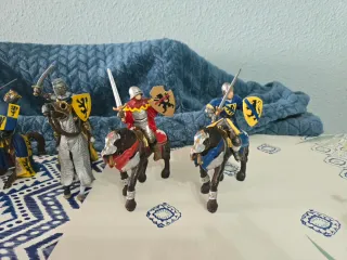 Lote 26 Caballeros Papo/Schleich 10cm