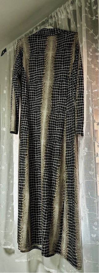 Vestido largo estampado animalprint