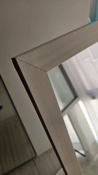 Espejo de pie, cuerpo entero con soporte de madera