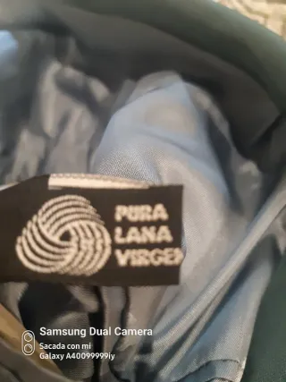 Americana hombre azul verdoso