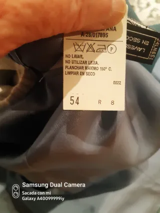 Americana hombre azul verdoso