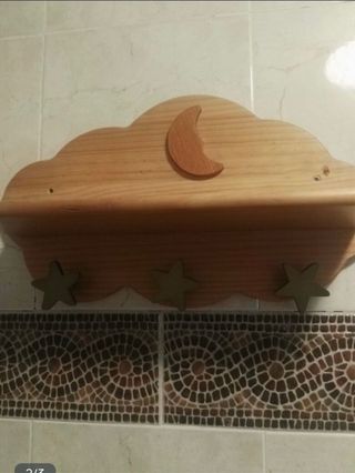 Cómoda infantil madera con nube MI CUNA