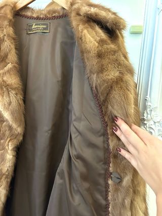 Abrigo de pelo marrón Marrigue