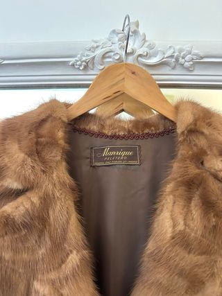 Abrigo de pelo marrón Marrigue