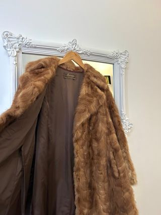 Abrigo de pelo marrón Marrigue