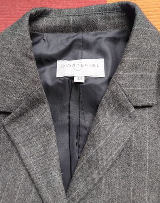 Chaqueta/Blazer Cortefiel Gris Rayas
