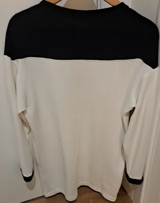 Vestido Zara Sudadera Negro/Blanco Talla M