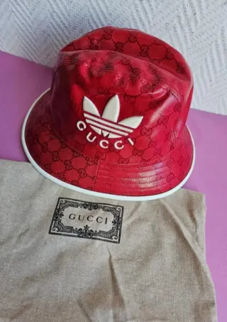 Cappello Gucci x Adidas Rosso
