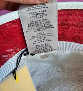 Cappello Gucci x Adidas Rosso