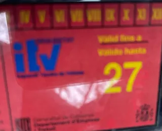 Peugeot 307 pegatina B 1.6gasolina