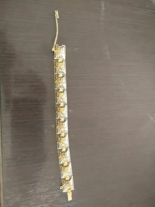 Bracciale con uccelli e fiori