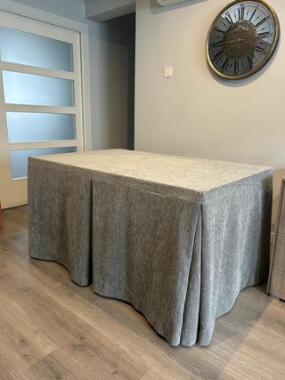 Mesa Comedor Cristal Patas Metal