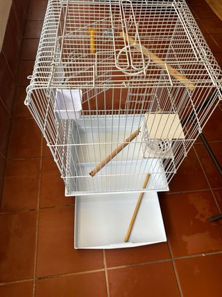 Jaula para pájaros (canarios, loros)