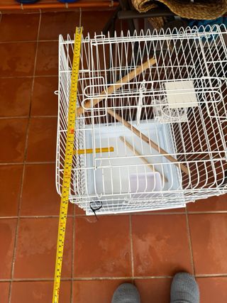 Jaula para pájaros (canarios, loros)