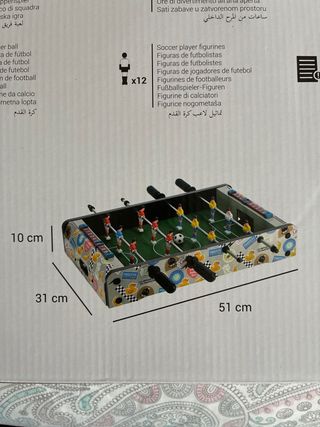 Futbolín de mesa para niños