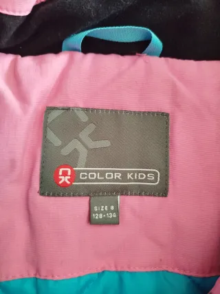 Abrigo de nieve para niña rosa