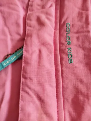 Abrigo de nieve para niña rosa